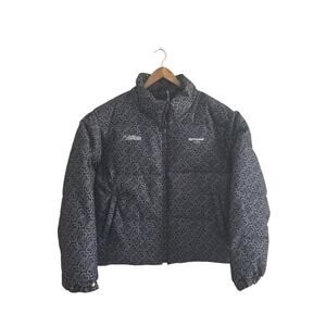 Sixth June Paris Denim Hearts Puff Jacket -New- size Medium